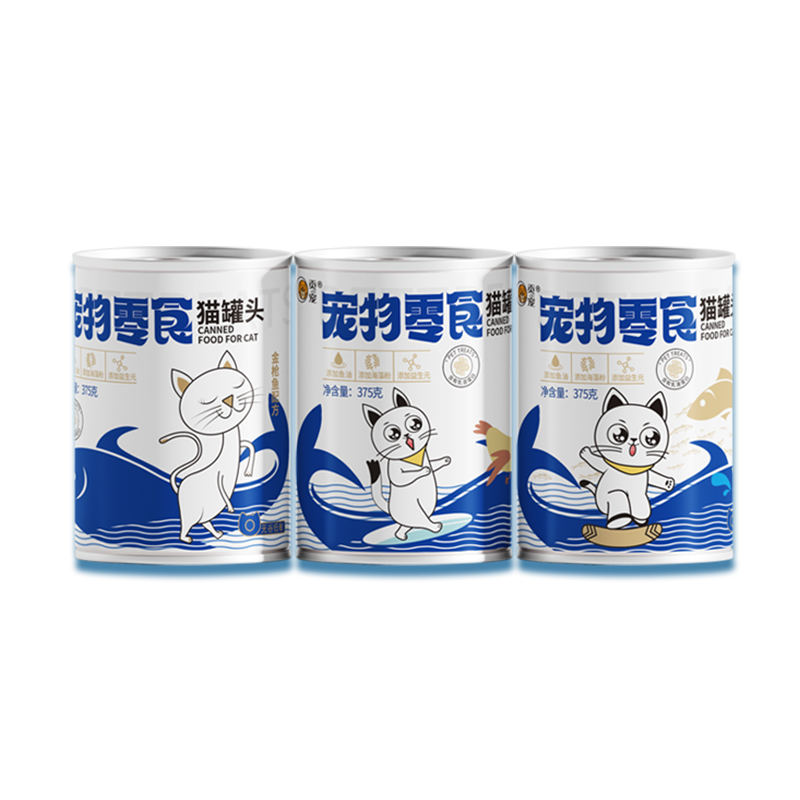 Wet cat food tuna series (375g can)