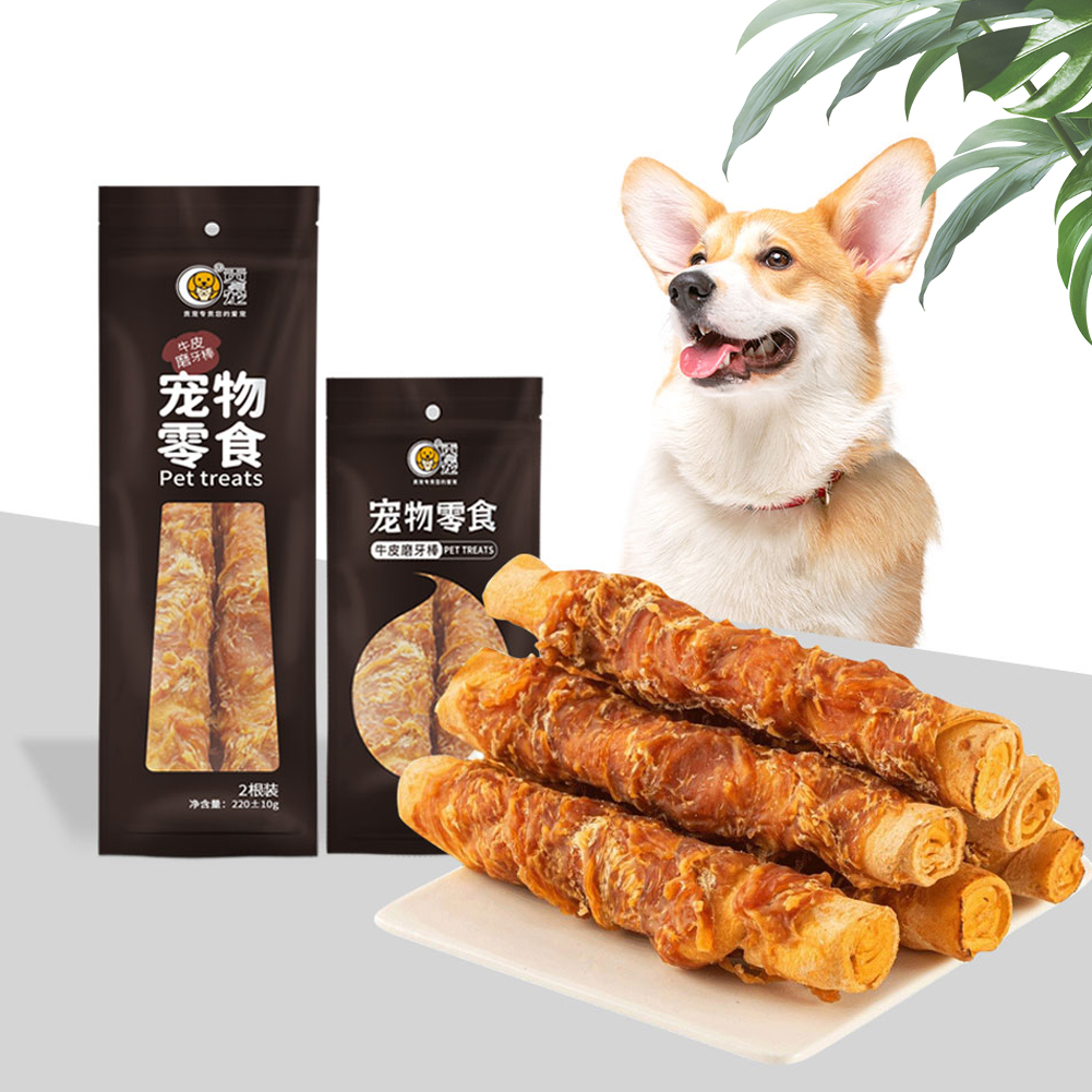 Chews dog treat (Chicken or duck flavor)