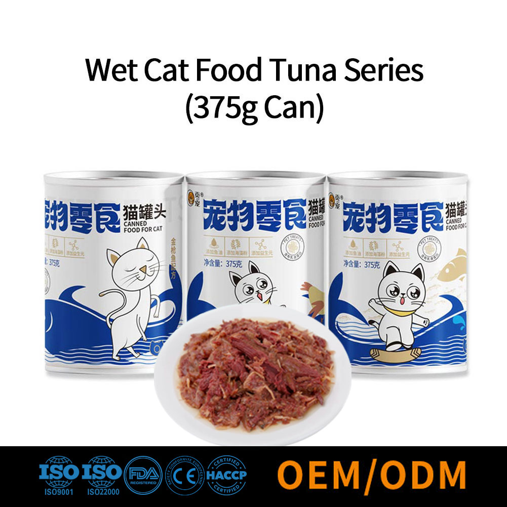 Wet cat food tuna series (375g can)