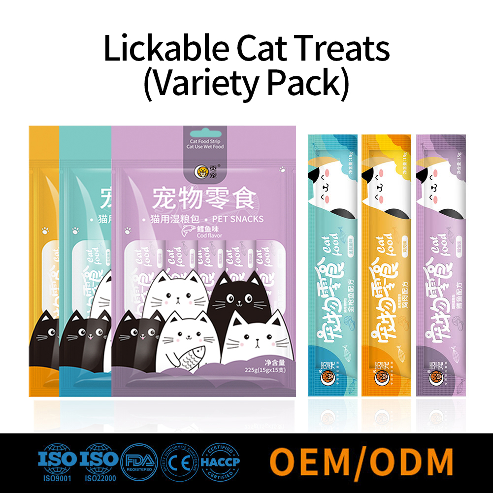 Lickable cat treats (Variety Pack)