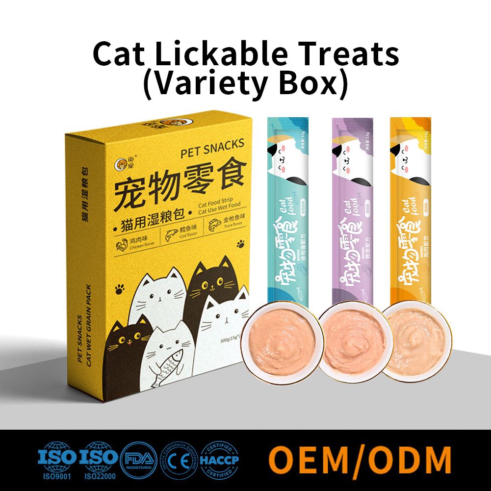 Lickable cat treats (Boxed Variety pack)